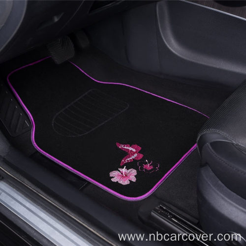 Universal Fit Butterfly and Flower Car Floor Mats